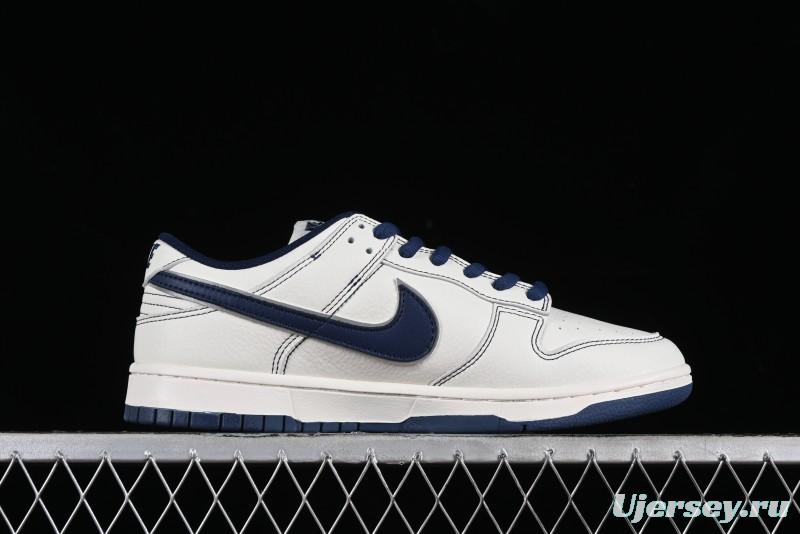 Nike SB Dunk Low UN Collaboration - Light Blue Swoosh Anniversary Custom Low-Top Casual Skate Shoes - FC1688-138