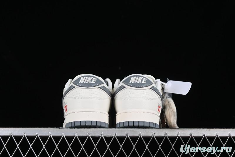 Nike SB Dunk Low Supreme Stone Island Collaboration - Beige Grey Starry Sky Anniversary High-End Custom Low-Top Casual Skate Shoes - BB9866-002