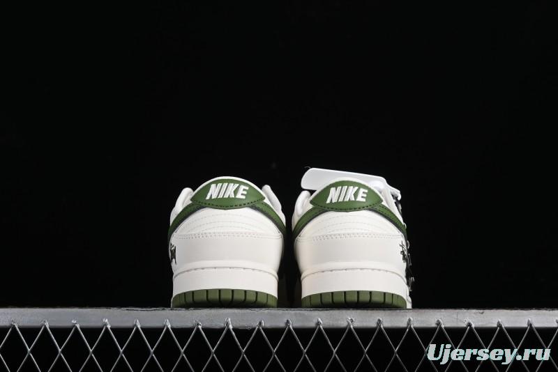 Stussy x Nike SB Dunk Low Anniversary Premium Customized Sneakers - DQ1098-381