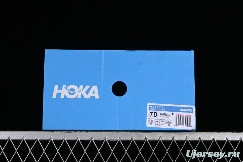 HOKA ONE ONE Bondi 8 Performance Cushion Running Shoes with Enhanced Support - 1123202 GBMS