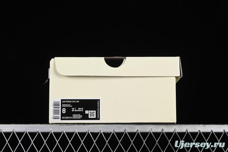 Nike Supreme x Air Force 1'07 Low Casual Sneakers in Lake Blue - HD1968-024