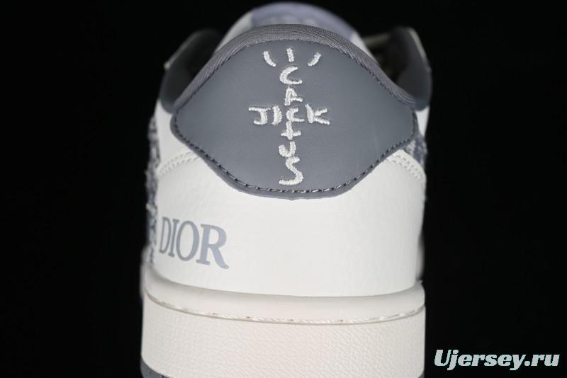 Nike Travis Scott x Fragment Design x Air Jordan 1 Low OG SP AJ1 Retro Sneakers - DM6688-603