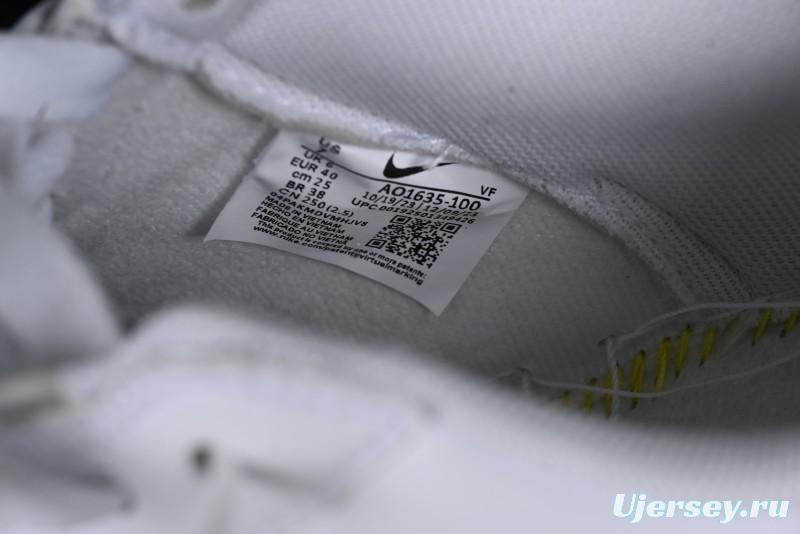 Nike Air Force 1 '07 Low Casual Sneakers with Full-Length Air Cushion - AO1635-100