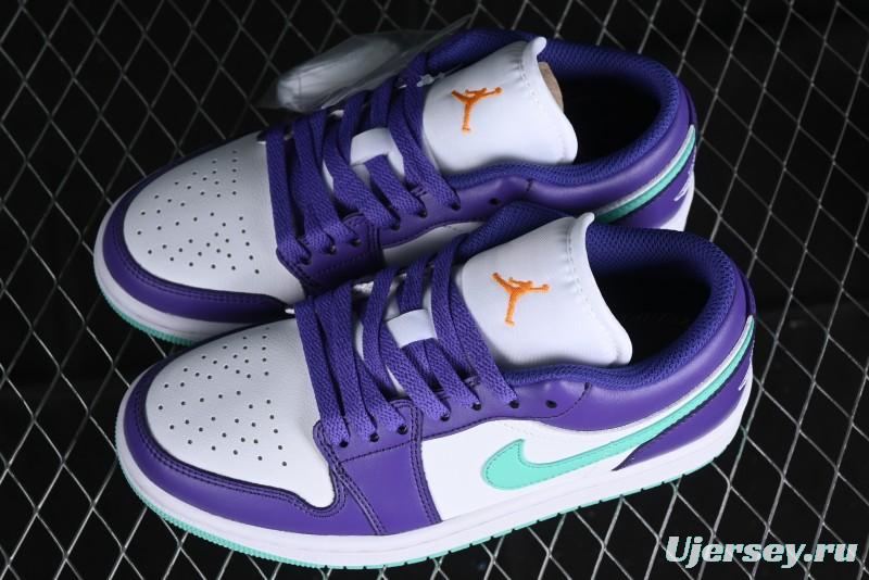 Nike Air Jordan 1 Low AJ1 Charlotte Hornets Lifestyle Casual Sneakers - HJ9013-550