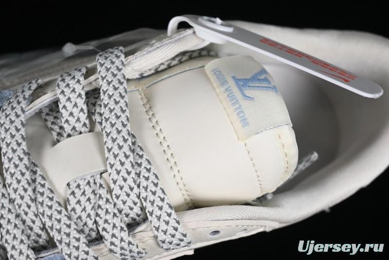 Nike Travis Scott x Fragment Design x Jordan Air Jordan 1 Low OG SP AJ1 LV Peacock Blue Low-top Casual Sneakers - LJ5188-003