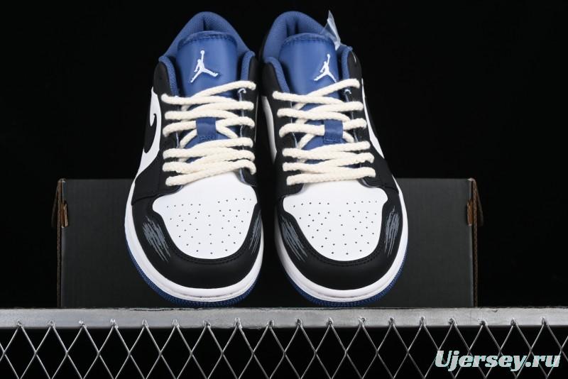 Nike Air Jordan 1 Low AJ1 Casual Lifestyle Sneakers - 553558-414