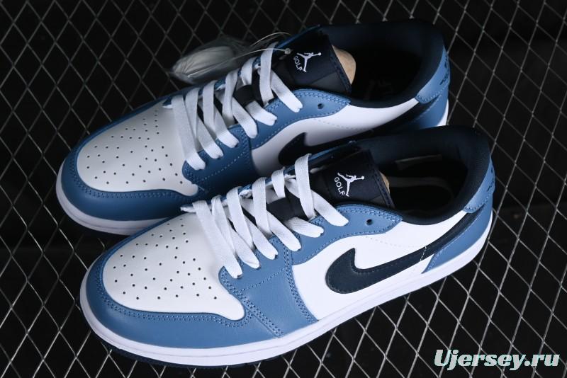 Nike Air Jordan 1 Low Golf Shoes Navy Blue - DD9315-115