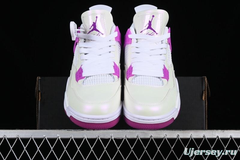 Nike Air Jordan 4 Retro Sneakers with Hyper Violet Accents - FQ1314-151