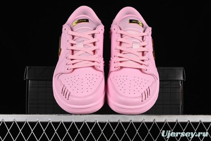 Nike Air Jordan 1 Low "Method of Make" Casual Sneakers with Woven Detailing - FN5032-600