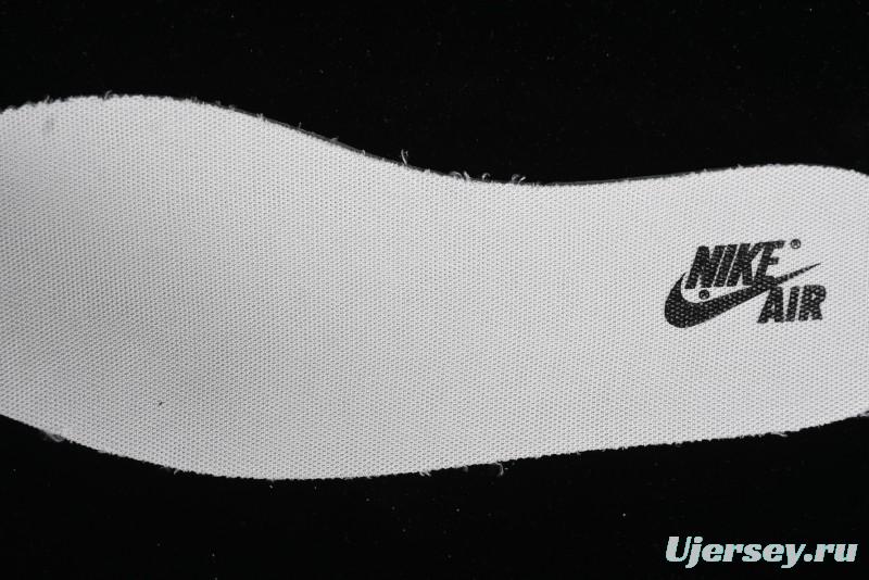 Nike Travis Scott x Fragment Design x Air Jordan 1 Low OG SP AJ1 MLB Collaboration - NY Black Print Low Top Casual Sneakers SJ2068-104