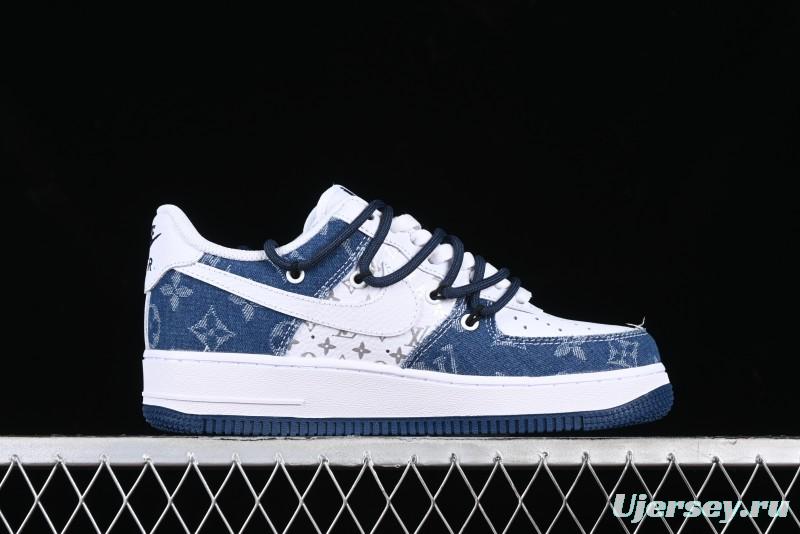 Nike Air Force 1 Low Custom Strap Casual Sneakers with Full-Length Air Cushion - ZH0316-021