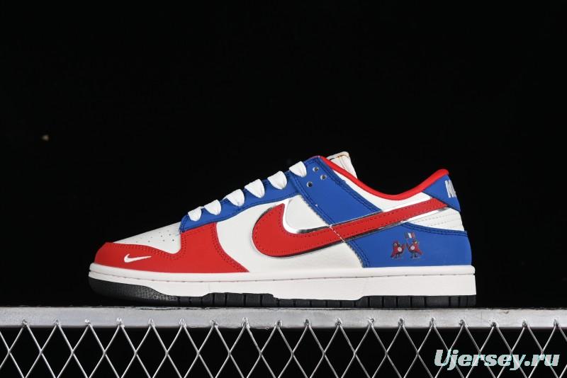 Nike SB Dunk Low Paris Olympics Limited Edition - Phrygian Cap Inspired Olympic Customized Anniversary Low-Top Casual Skate Shoes - XB3802-354