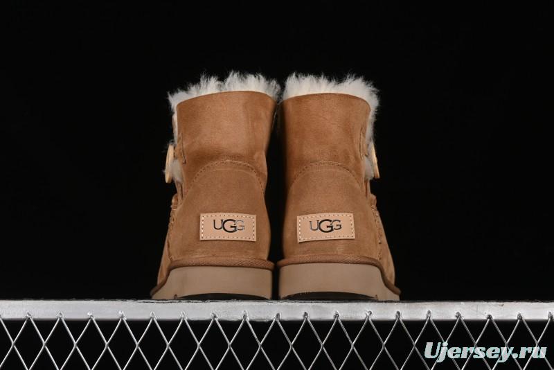 UGG Mini Bailey Button II Classic Short Boots with Wooden Button - 1016422