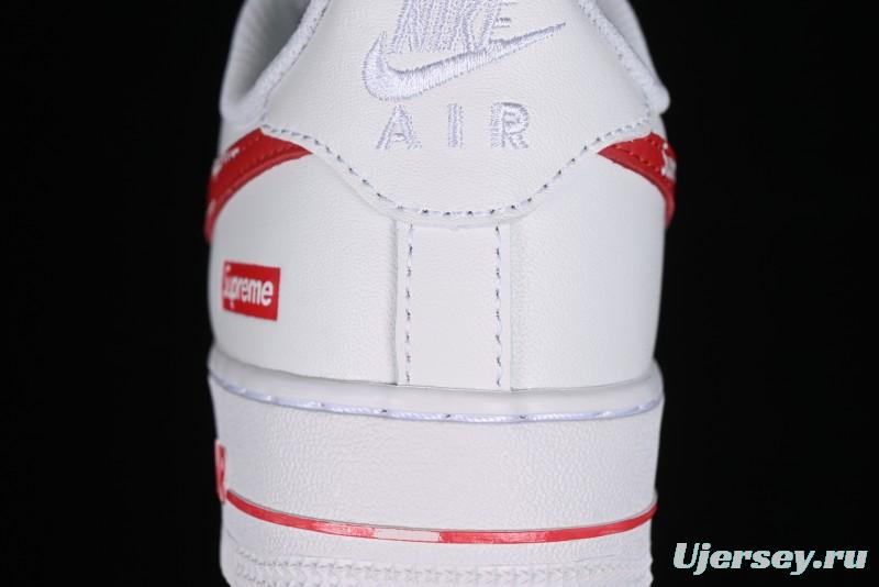 Supreme x Nike Air Force 1 '07 Low Casual Sneakers with Full-Length Air Solo Cushion - CU9225-010