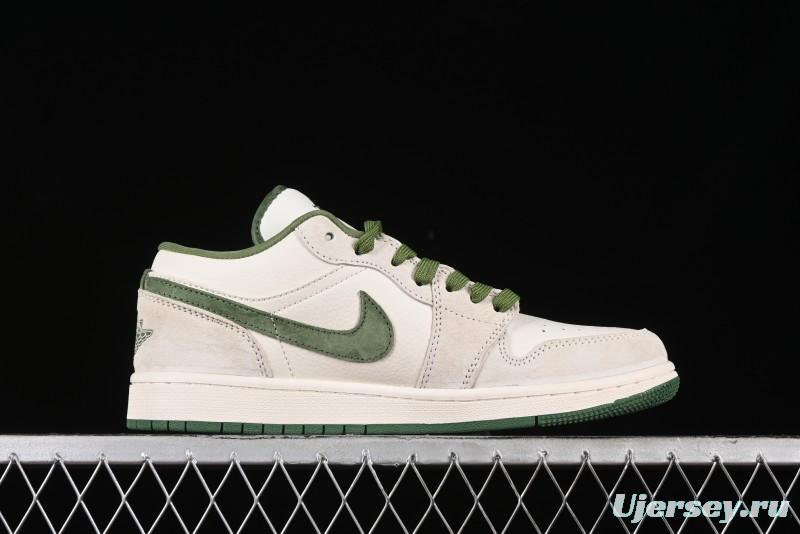 Nike Air Jordan 1 Low Stussy Collaboration Retro Basketball Shoes - DM5688-102