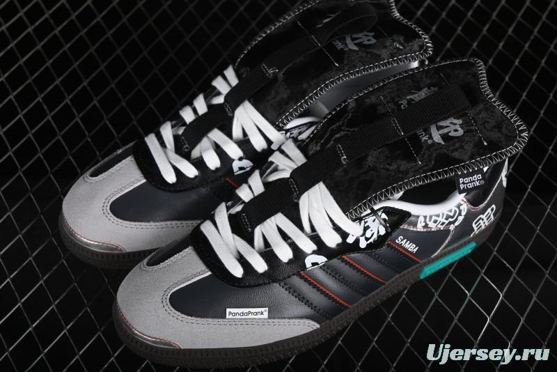 Adidas Originals Samba OG Low Top Casual Sneakers with Panda Mischief Design - IG1024