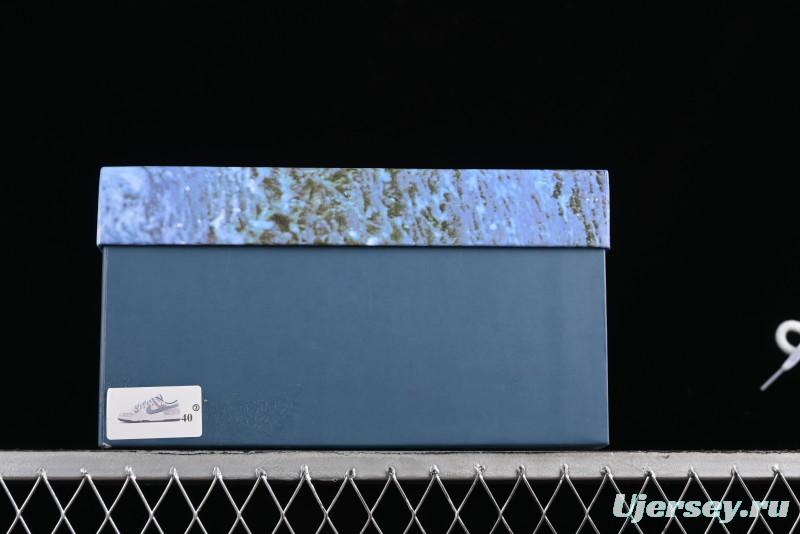 Nike Dunk Low Panda Prank Wave Rider - Silver Blue Shark Low Top Casual Sneakers - DD1391-400