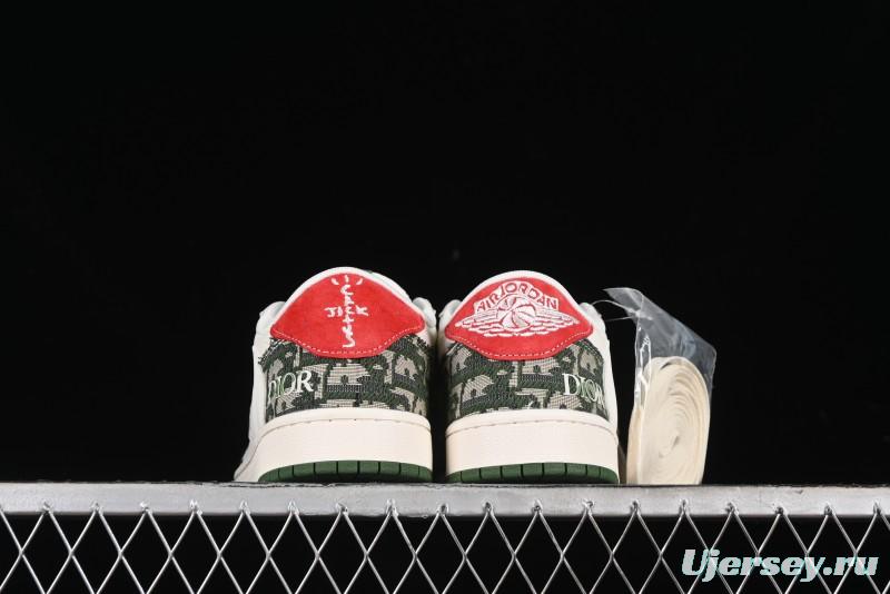 Nike Travis Scott x Fragment Design x Air Jordan 1 Low OG SP AJ1 Low-top Casual Sneakers - XY2688-114