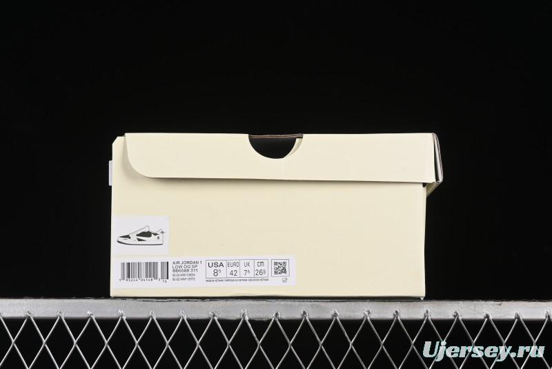 Nike Travis Scott x Fragment Design x Air Jordan 1 Low OG SP AJ1 Cultural Casual Sneakers - BB6588-311