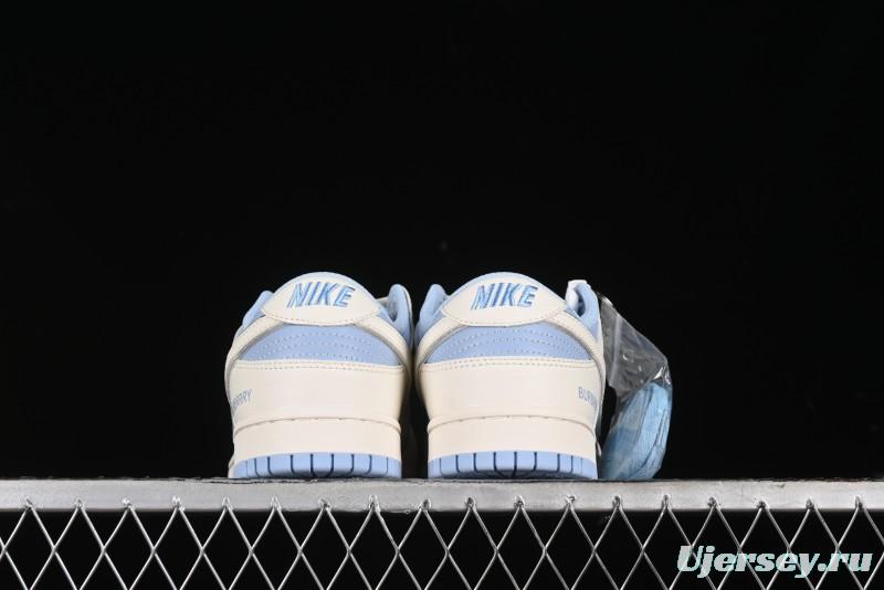 Nike SB Dunk Low Burberry Collaboration - Bondi Blue Anniversary High-End Custom Low-Top Casual Sneakers - BB5252-601