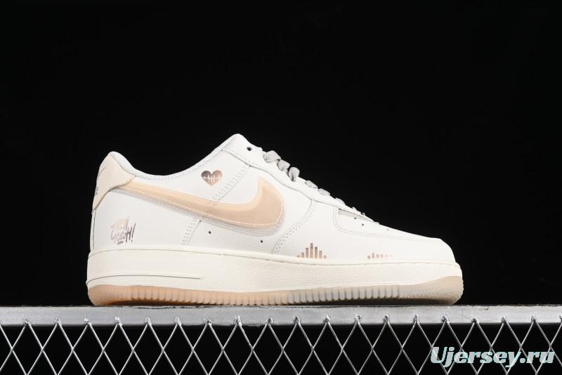 Nike Air Force 1 '07 Low Heart "Rate Beating" Casual Sneakers - CW1574-708