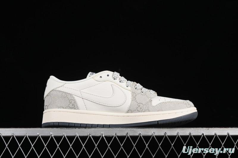 Nike Travis Scott x Fragment Design x Air Jordan 1 Low OG SP AJ1 Casual Sneakers - XZ1658-002