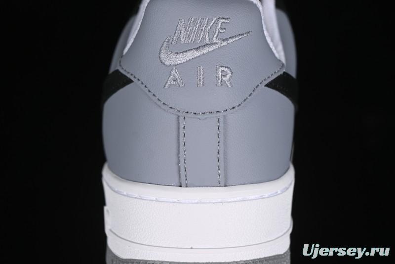 Nike Air Force 1 '07 Low Casual Sneakers in Black, White, and Gray - FB7162-081