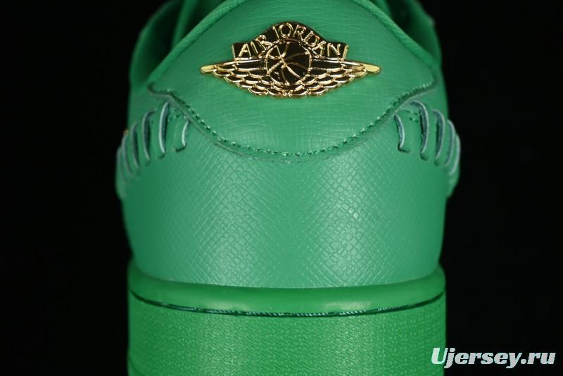 Nike Air Jordan 1 Low "Method of Make" Casual Sneakers in Green and Gold - FN5032-300