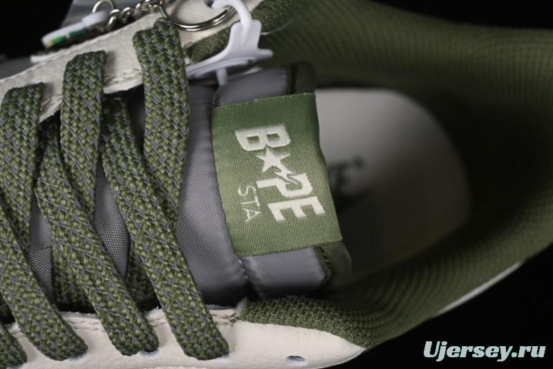 Nike Air Force 1 '07 Low Bape Collaboration - Dark Green Grey Low Top Casual Sneakers BB6566-205