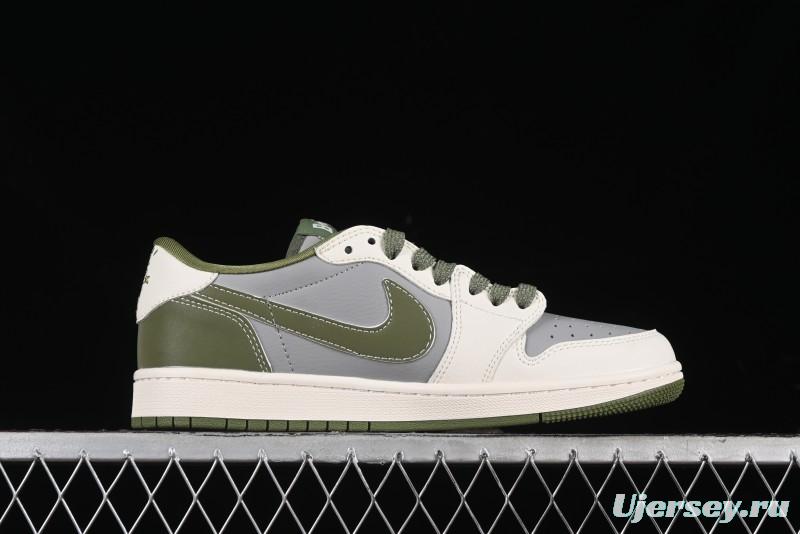 Nike Travis Scott x Fragment Design x Air Jordan 1 Low OG SP AJ1 Bape Collaboration - BB6511-621