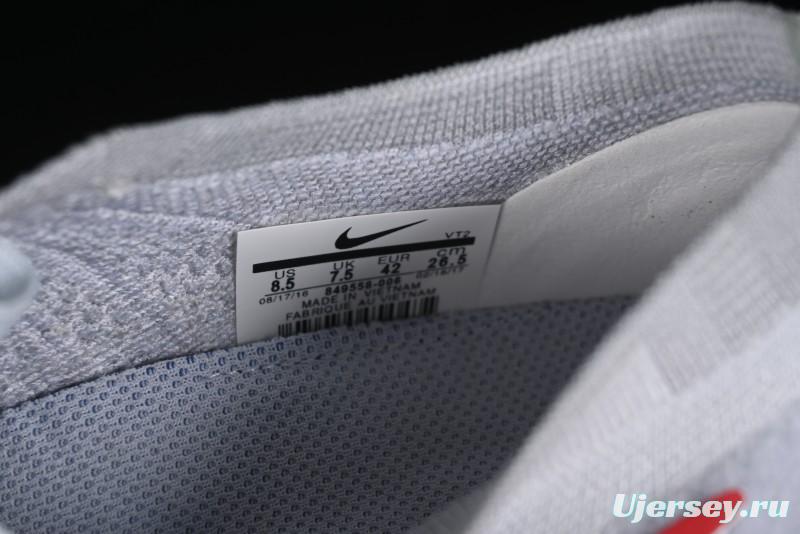 Nike Vapormax Flyknit Breathable Casual Running Shoes with Full-Length Air Cushion - 849558-006