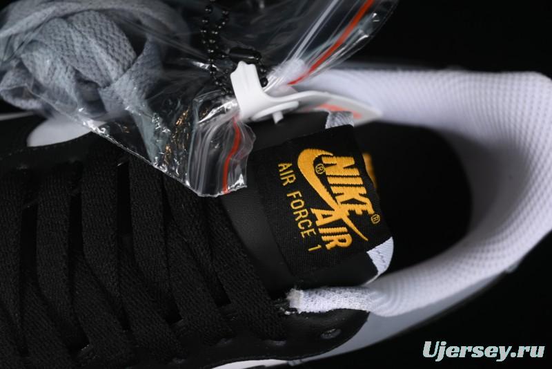 Nike Air Force 1 '07 Low Casual Sneakers in Black, White, and Gray - FB7162-081