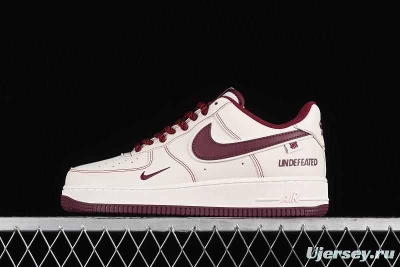 Nike Undefeated Air Force 1'07 Low Casual Sneakers with Custom Leather and Reflective Details - UT2023-206