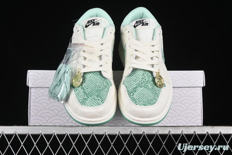 Nike Air Jordan 1 Low OG Retro Basketball Shoes Snake Year Limited Edition - HF3144-100
