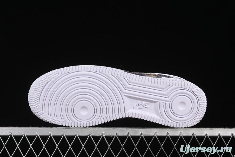 Nike Air Force 1 '07 Low "Sun" Black Myth Wukong Themed Casual Sneakers - CW2288-111