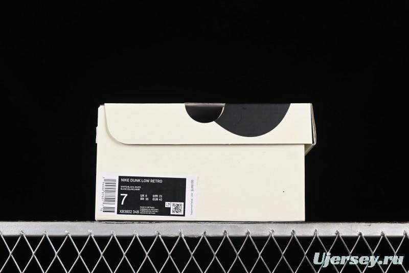 Nike SB Dunk Low UN Collaboration - White Black Patent Leather Anniversary Custom Low-Top Casual Skate Shoes - XB3802-349