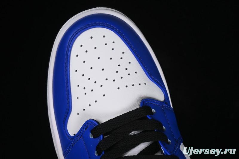 Nike Air Jordan 1 Low Retro Basketball Shoes White Blue - 553558-124