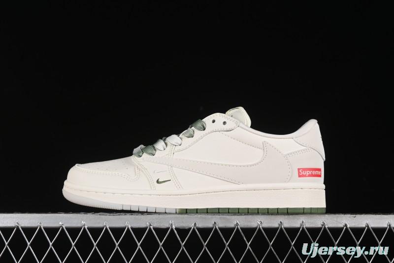 Nike Travis Scott x Fragment Design x Air Jordan 1 Low OG SP AJ1 Supreme Collaboration - BB2299-810