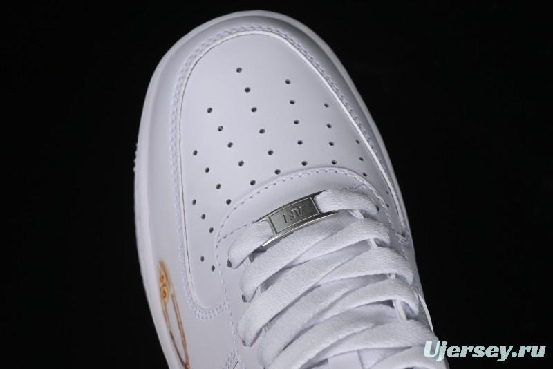 Nike Air Force 1 '07 Low "Sun" Black Myth Wukong Themed Casual Sneakers - CW2288-111