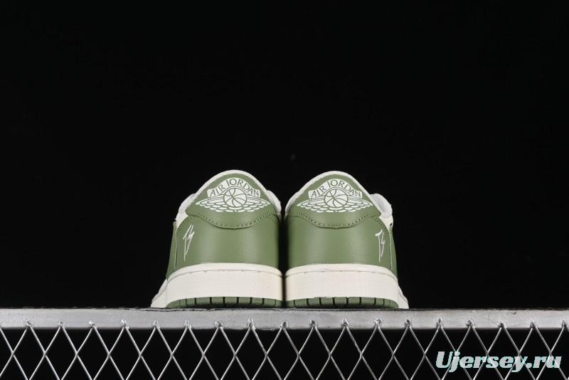 Nike Travis Scott x Fragment Design x Air Jordan 1 Low OG SP AJ1 Low Top Casual Sneakers - DM7866-019