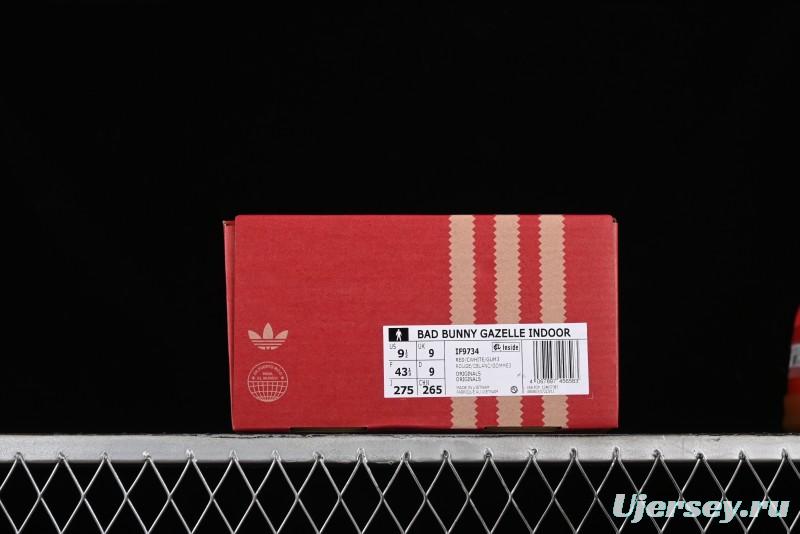 Adidas Originals Gazelle Indoor Bad Bunny Retro Casual Slip-Resistant Low-Top Sneakers - IF9734
