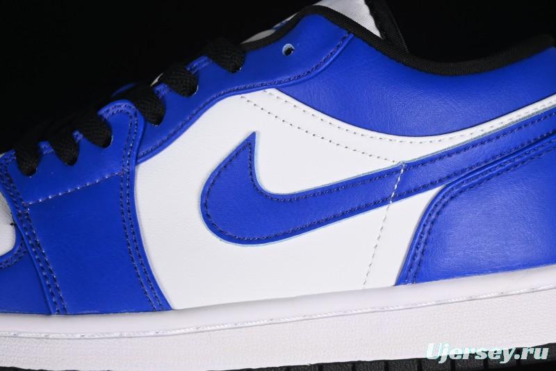 Nike Air Jordan 1 Low Retro Basketball Shoes White Blue - 553558-124