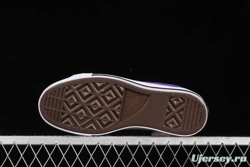 Converse One Star Retro Low-Top Skate Shoes in Purple Suede - 171586C