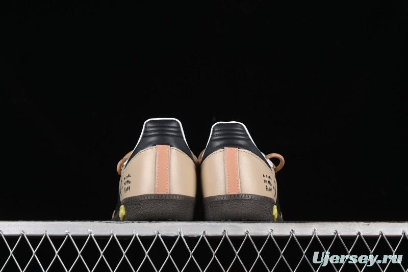 Adidas Originals Samba OG Low-Top Casual Sneakers with Panda Prank Retro Design - IG1025