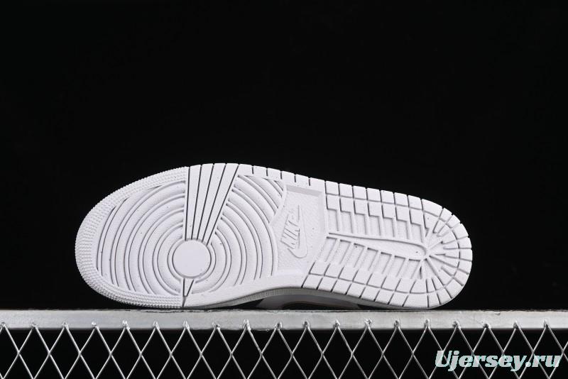 Nike Air Jordan 1 Low Retro Casual Sneakers in White Green - FQ7687-300