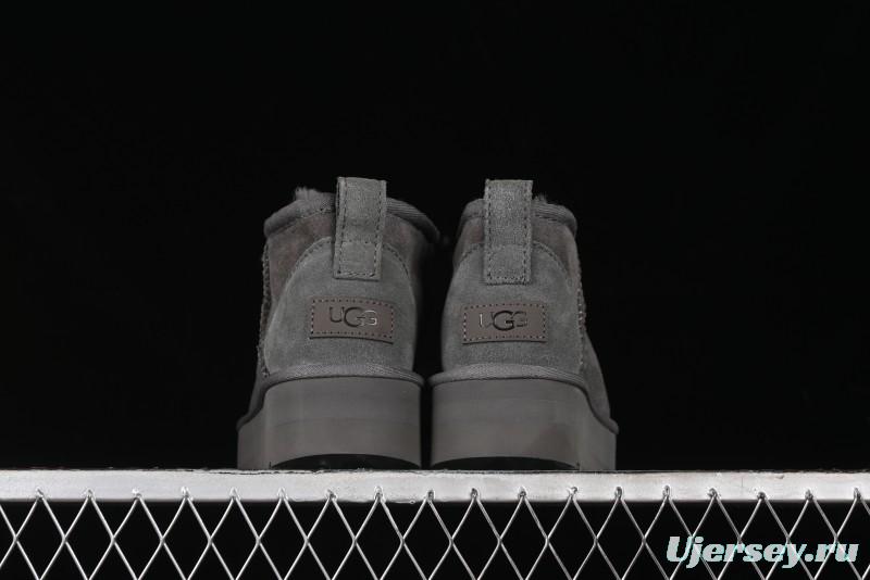 UGG Classic Ultra Mini Platform 3CM Wool Blend Mini Short Boots - 1135092