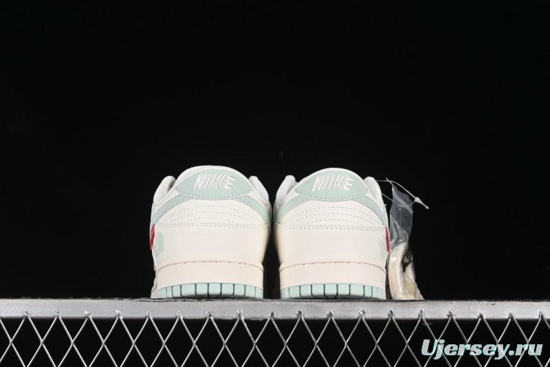 Nike SB Dunk Low The North Face Supreme Collaboration - Bamboo Green Anniversary Custom Low-Top Casual Skate Shoes - XX2025-658