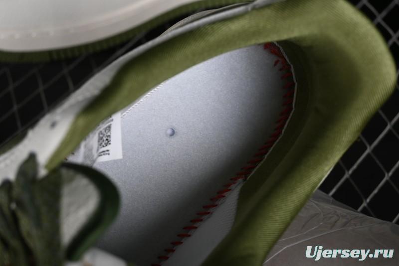 Nike Air Force 1 '07 Low Gucci Collaboration - Beige Green Linen Casual Sneakers - XZ3398-588