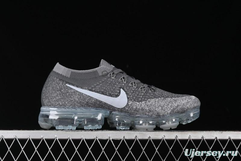 Nike Vapormax Flyknit Breathable Casual Running Shoes with Full-Length Air Cushion - 849557-002