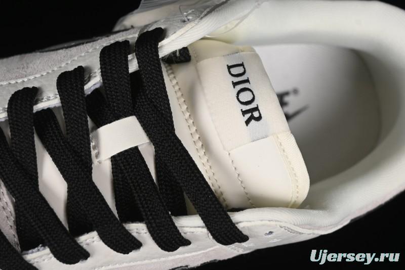 Nike SB Dunk Low Dior Collection - Beige Grey Black Swoosh Anniversary High-End Custom Low-Top Casual Skate Shoes - XD6188-041